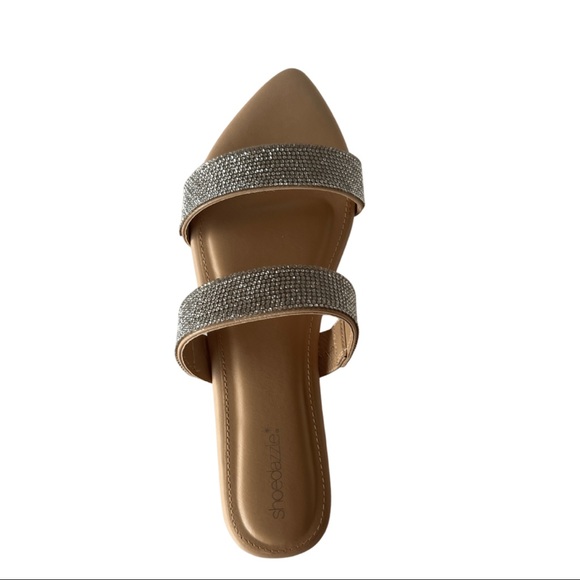 SZ 8.5 BRAND NEW SANDLES WITH CRYSTAL - Picture 8 of 13